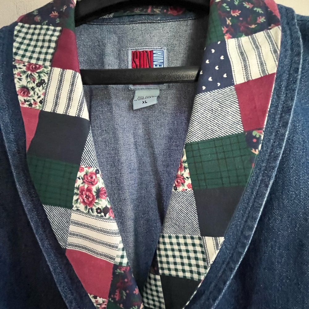 Stone Mountain Blue Denim Patchwork Vest - Women's - Picture 3 of 12